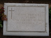 Struma Military Cemetery - Paton, J